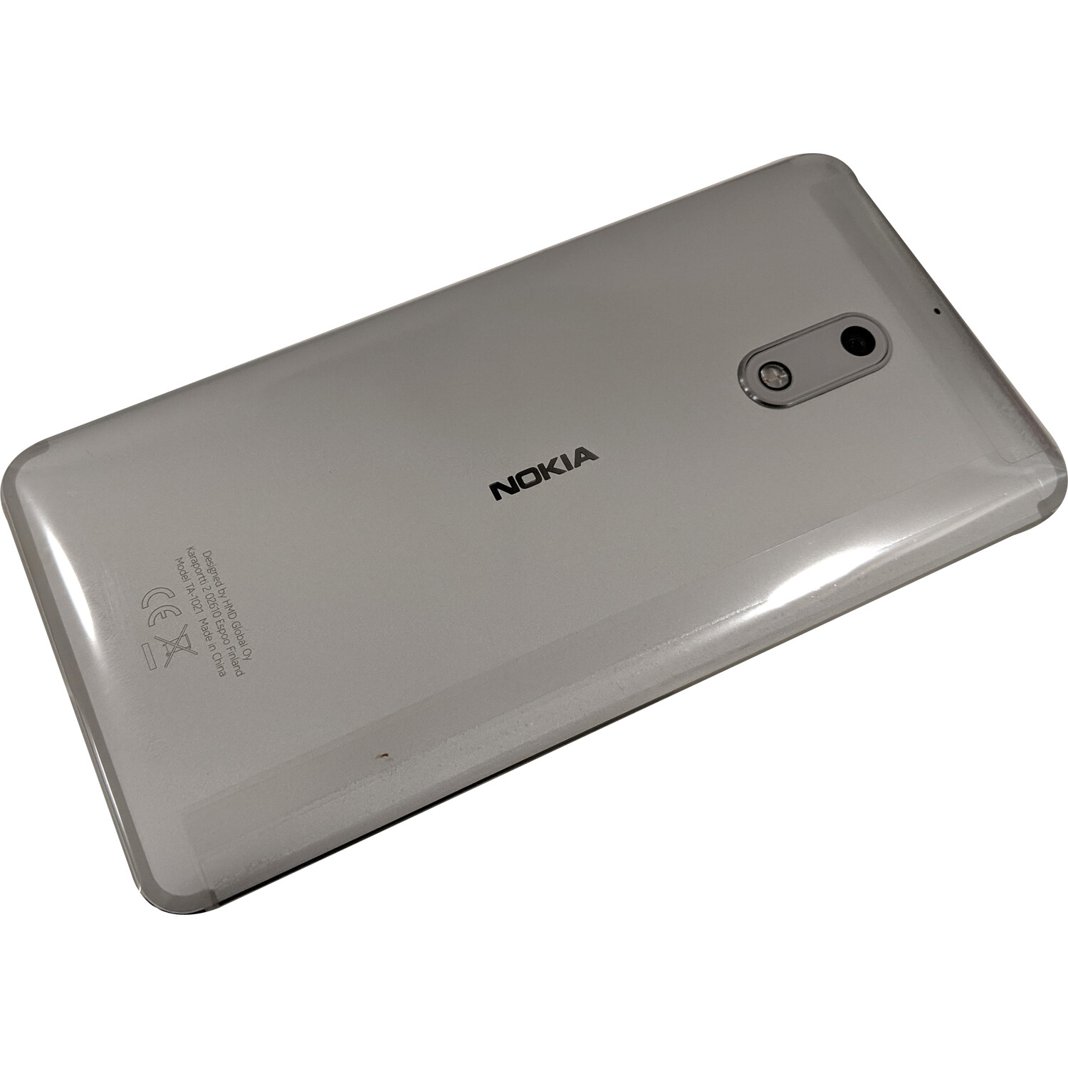 Nokia 6 Single SIM 32GB + 3GB Silver Factory Unlocked 4G/LTE GSM