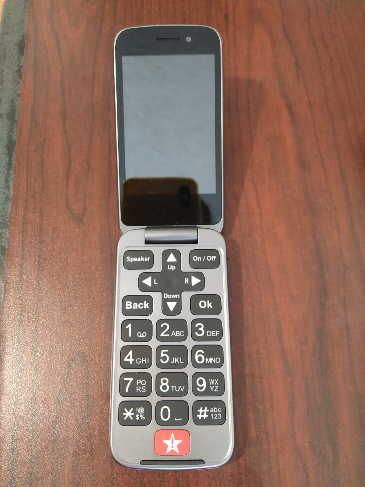 Lively Jitterbug Flip 2 Alcatel 4058P 32GB Red Works Great (Big Buttons)