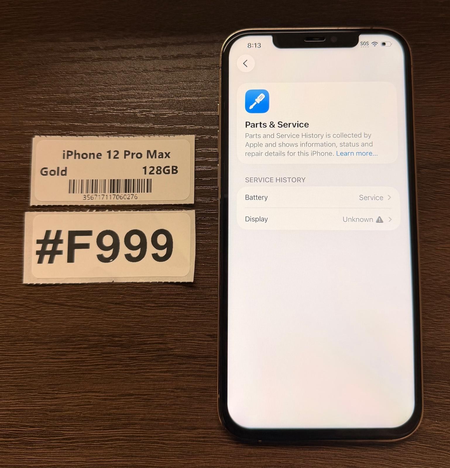 Apple iPhone 12 Pro Max 128GB Gold -Unlocked – Read Seller Notes