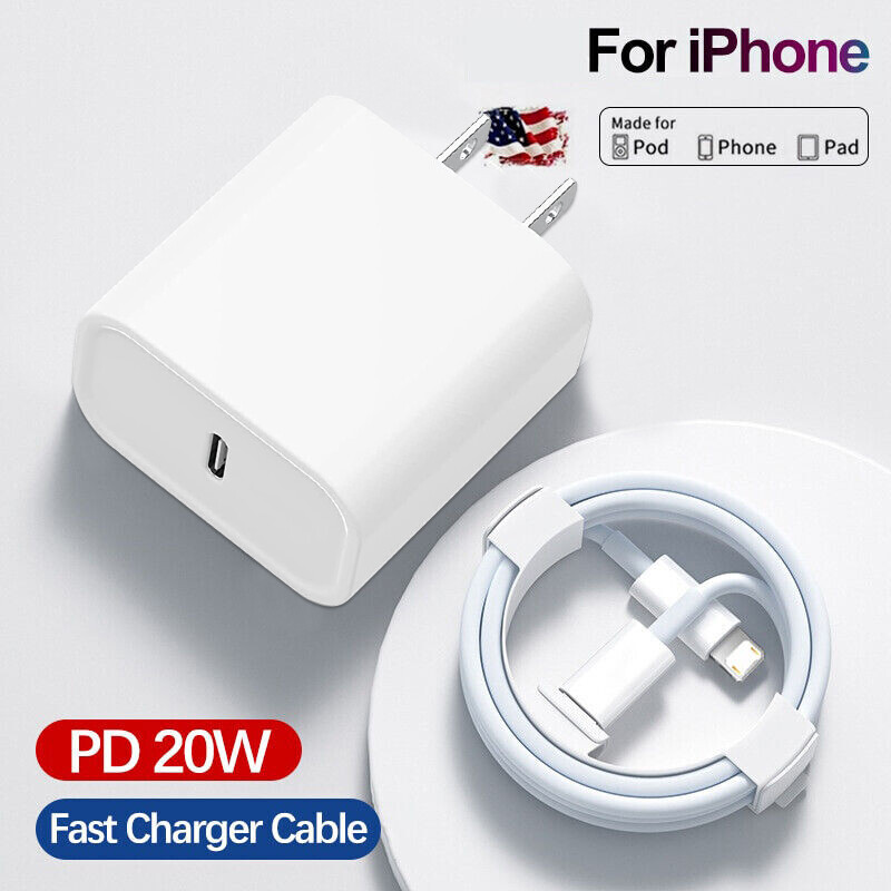 20W Super Fast Charger Cable Type C For iPhone 14 13 12 11Pro Max Xs XR 7Plus
