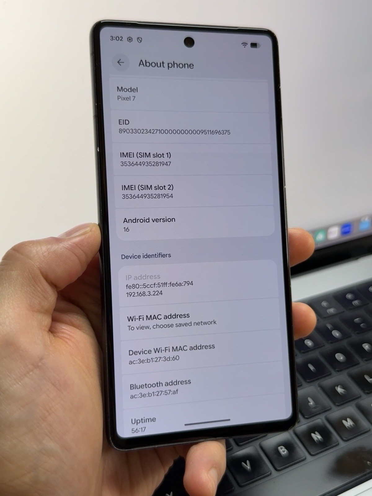 Google Pixel 7 Unlocked 128GB Obsidian / Black (Minor Image Retention) #23642