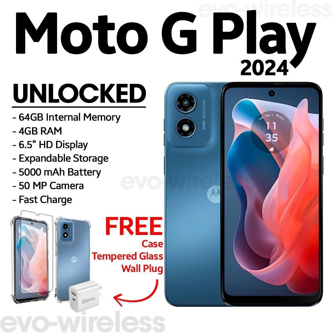 Motorola moto G Play (2023) – 32 GB – Navy Blue (Unlocked)
