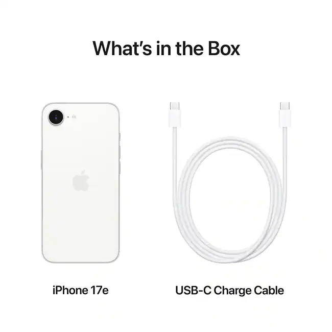 NEW Apple iPhone 17e 256GB White Factory Unlocked 5G A3575 100% Battery WARRANTY