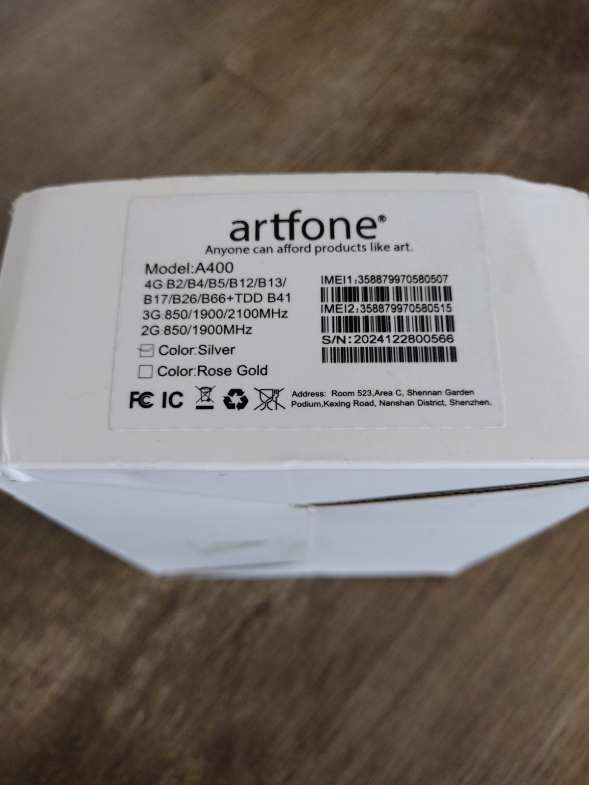 artfone A400 Silver Big Button 4G Unlocked Bluetooth Cell Phone for Seniors