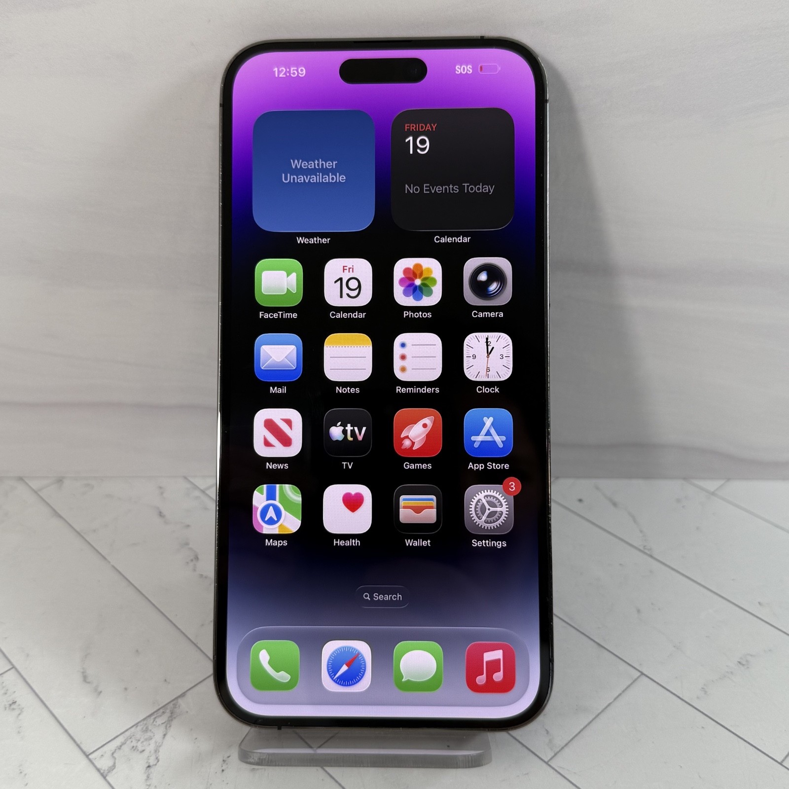 Apple iPhone 14 Pro Max 256 GB A2651 Purple Unlocked READ DETAILS #A69