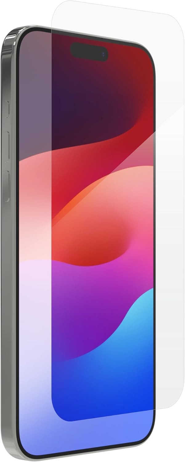 Glass Screen Protector for iPhone 15 Pro Max 3X Stronger Scratch Smudge Resistan