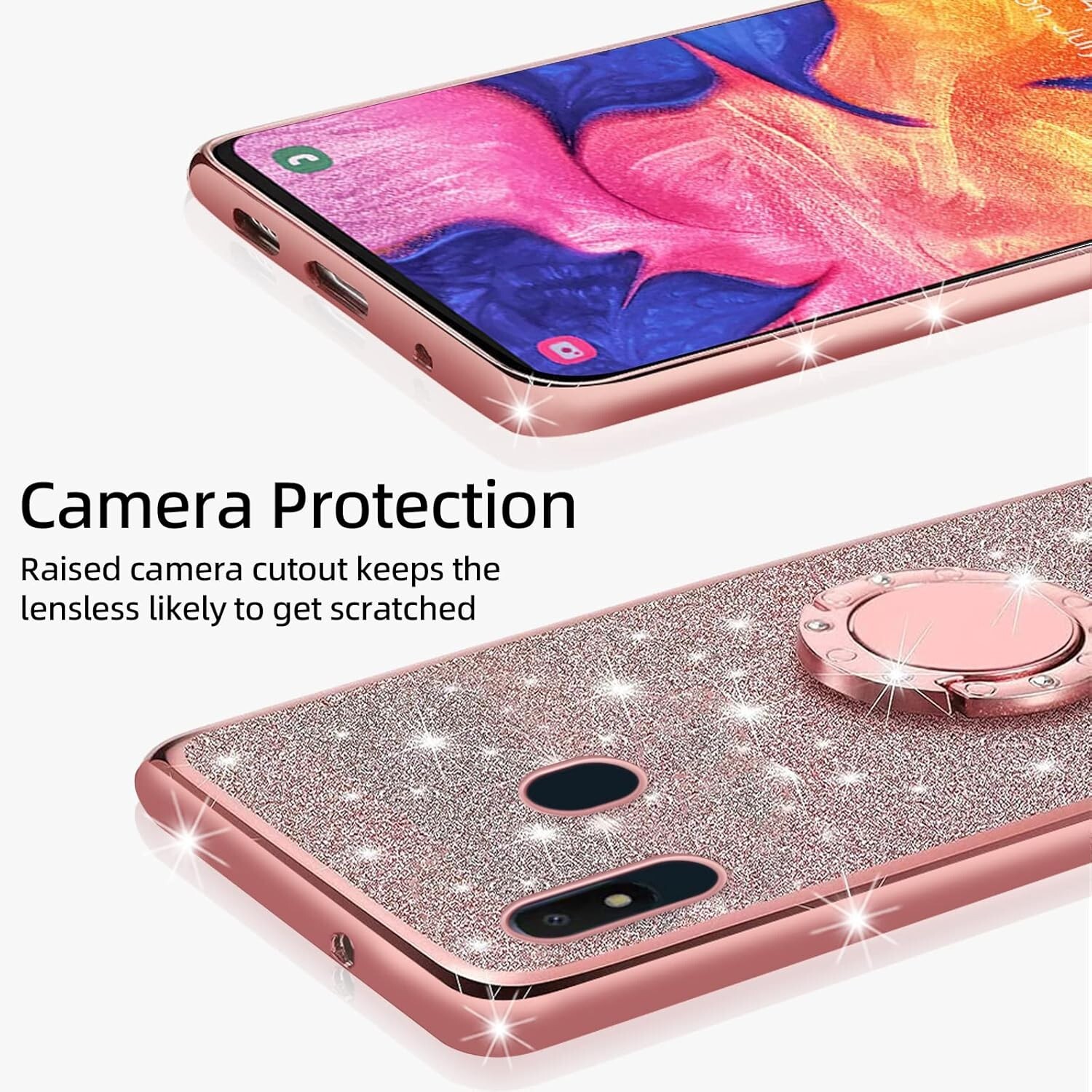 Samsung Galaxy A10E Case Cute TPU Glitter Design Women Scratch Resistant Cover