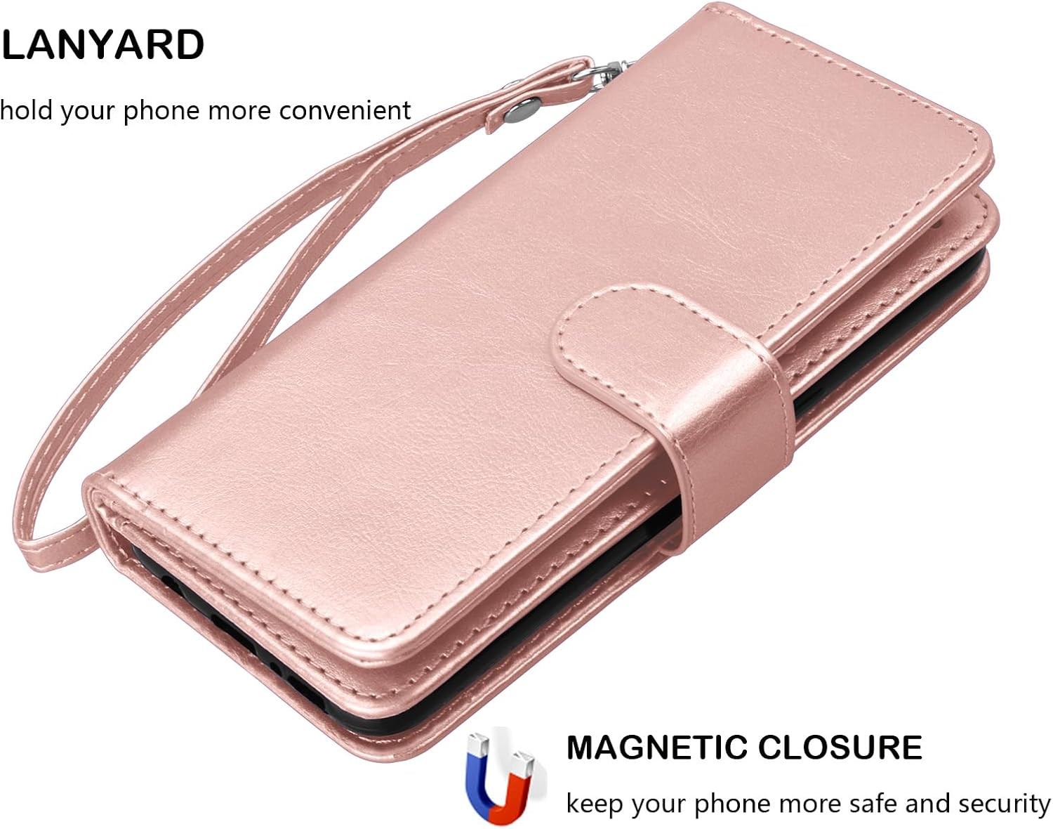 Wallet Case for Motorola Moto G Power 5G 2024, PU Leather Credit Holder Folio