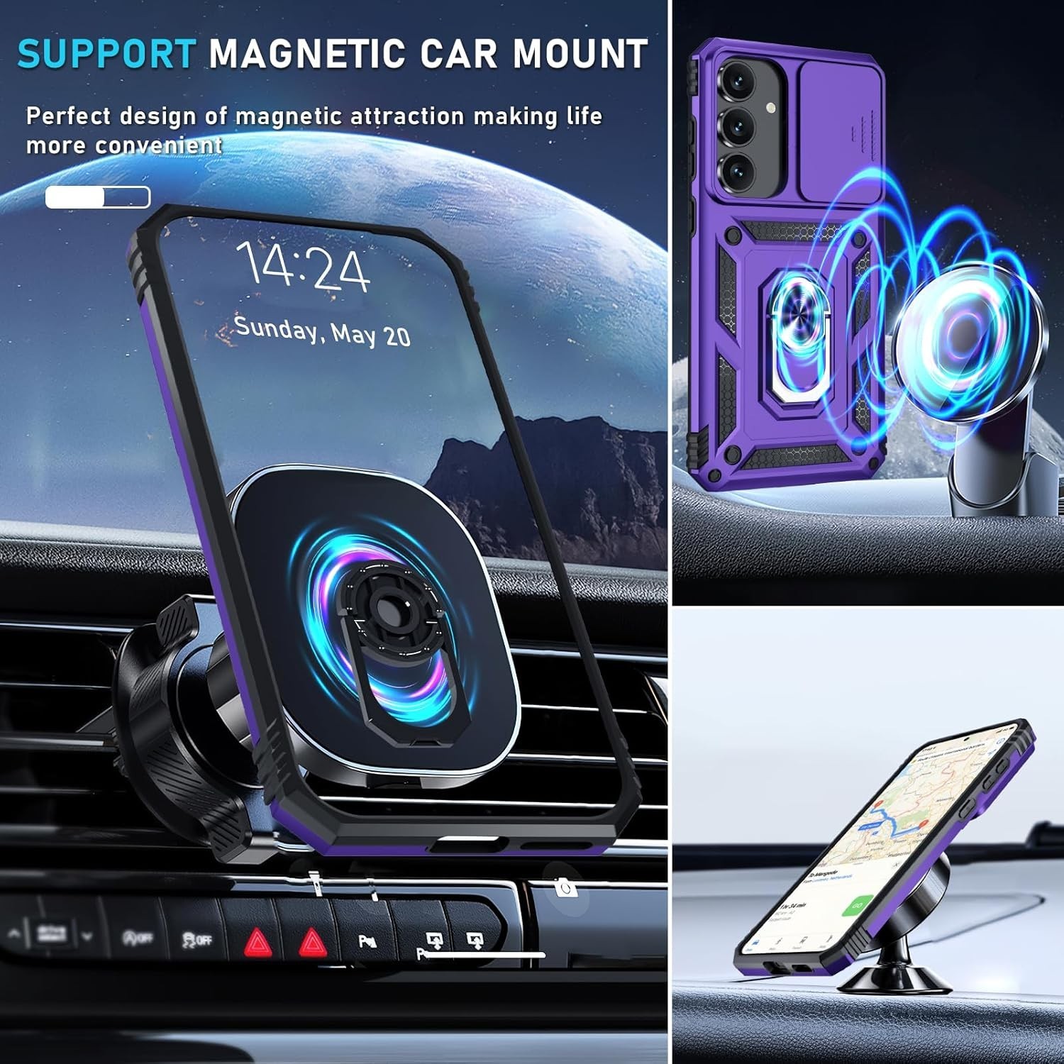 For Samsung Galaxy S25 FE Case Shockproof Protective Military Guard Phone Cover