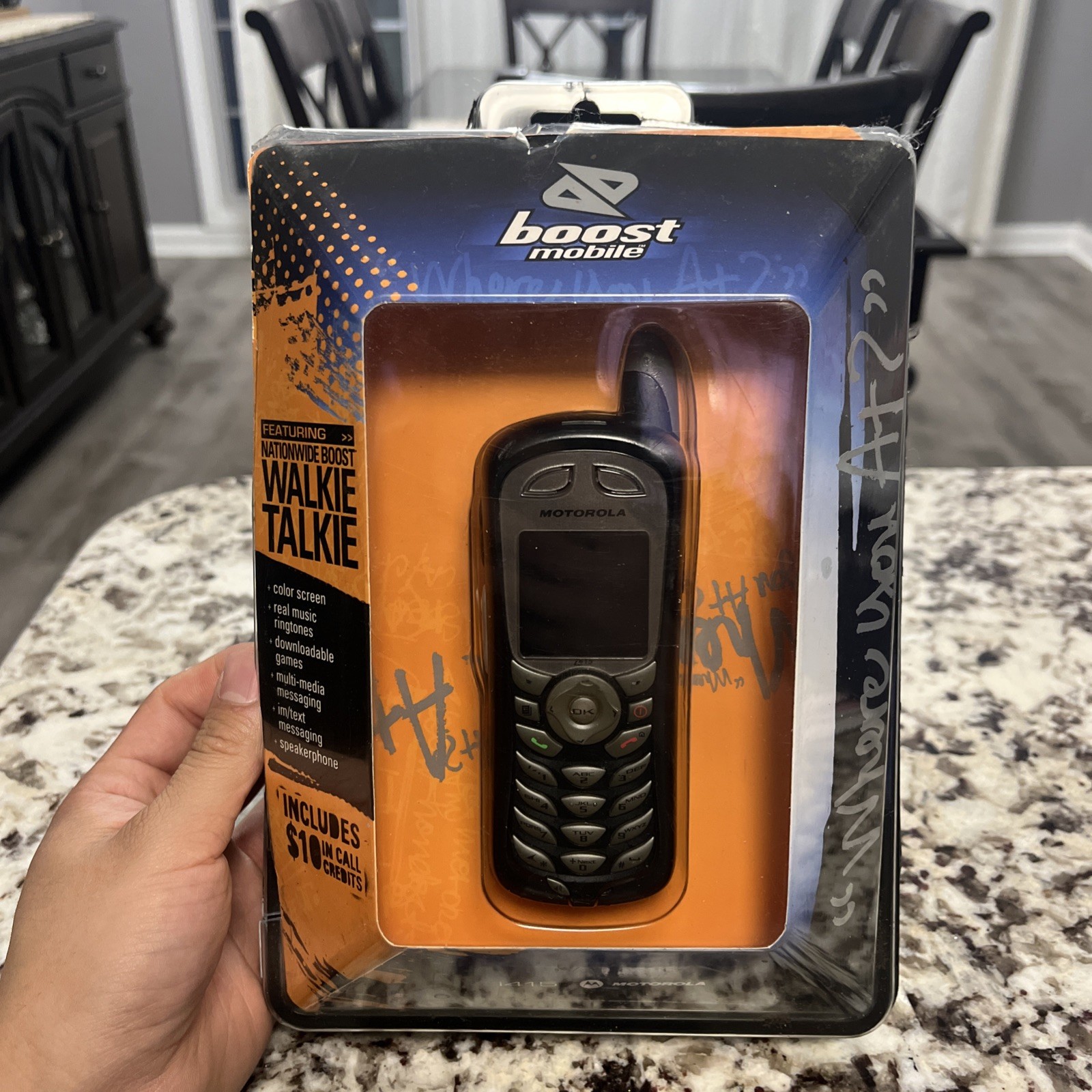 Motorola i series i415 – Black (Boost Mobile) Cellular Phone ⭐️New/ Open Box ⭐️