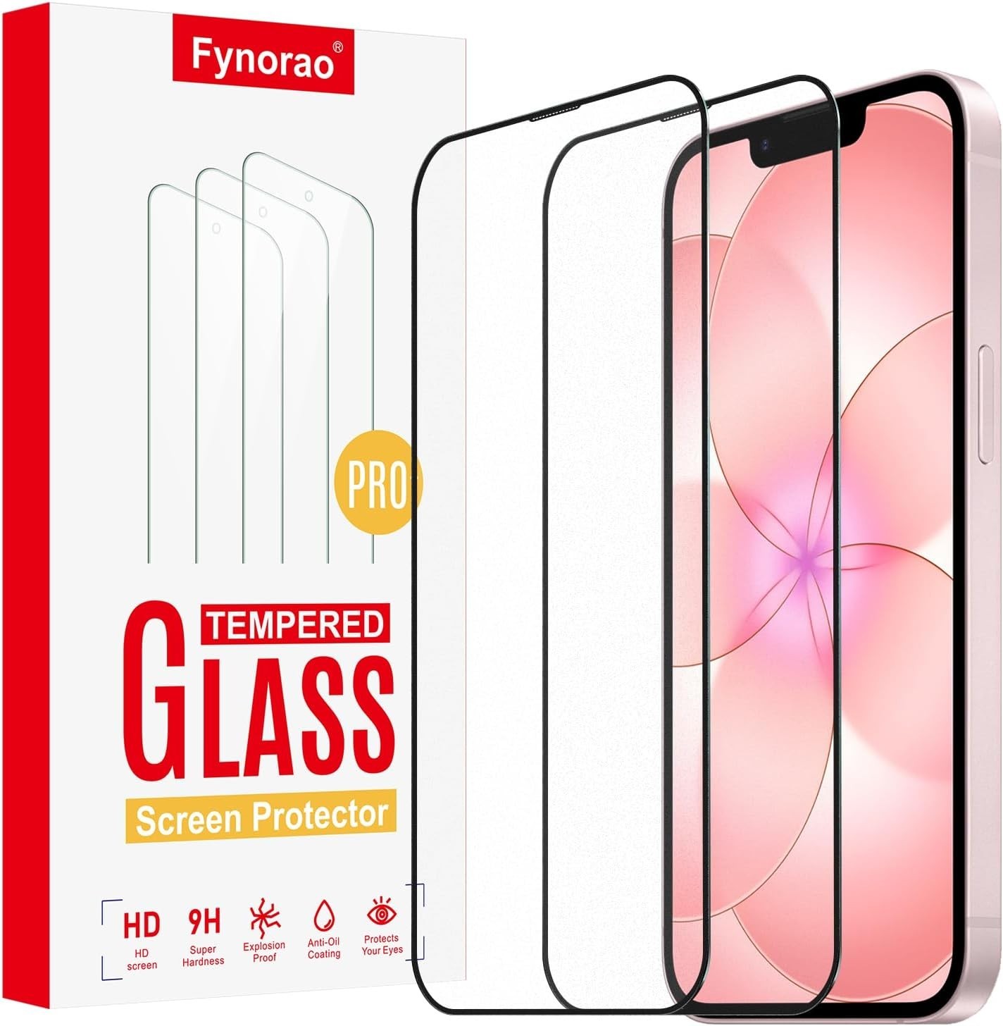 2PCS Matte Glass Screen Protector for iPhone 17e/16e/13 Pro/13/14 Anti-Glare 9H