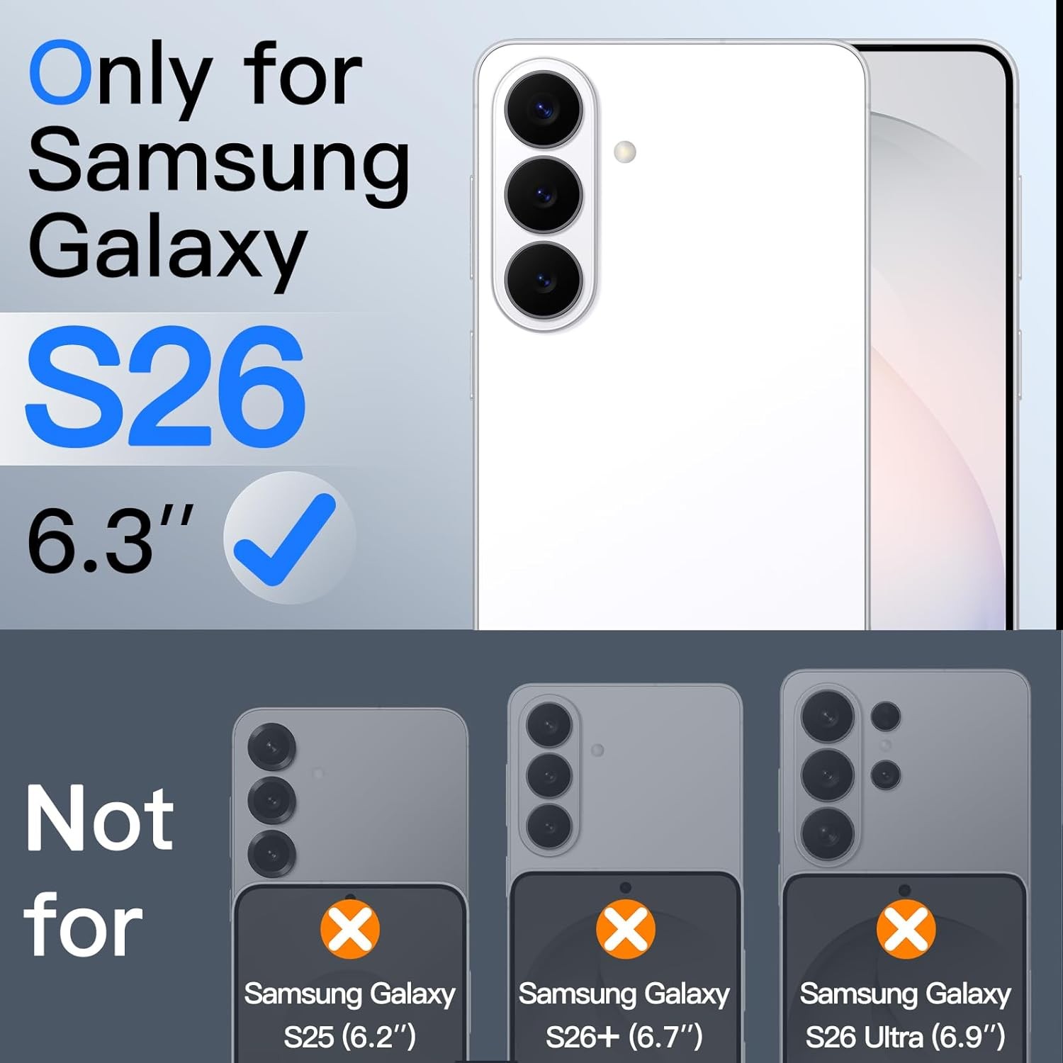 2PCS Privacy Screen Protector & Easy Installation Tool for Samsung Galaxy S26 An
