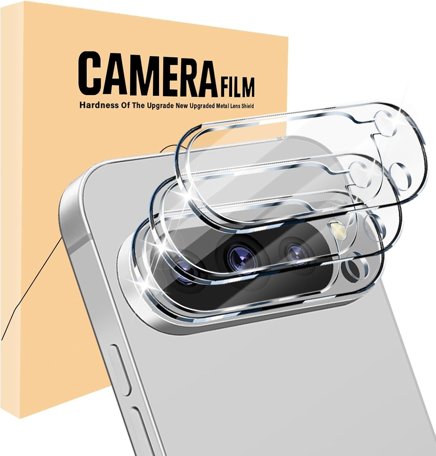 3 Pack Tempered Glass Camera Lens Protector for Google Pixel 9 Pro XL