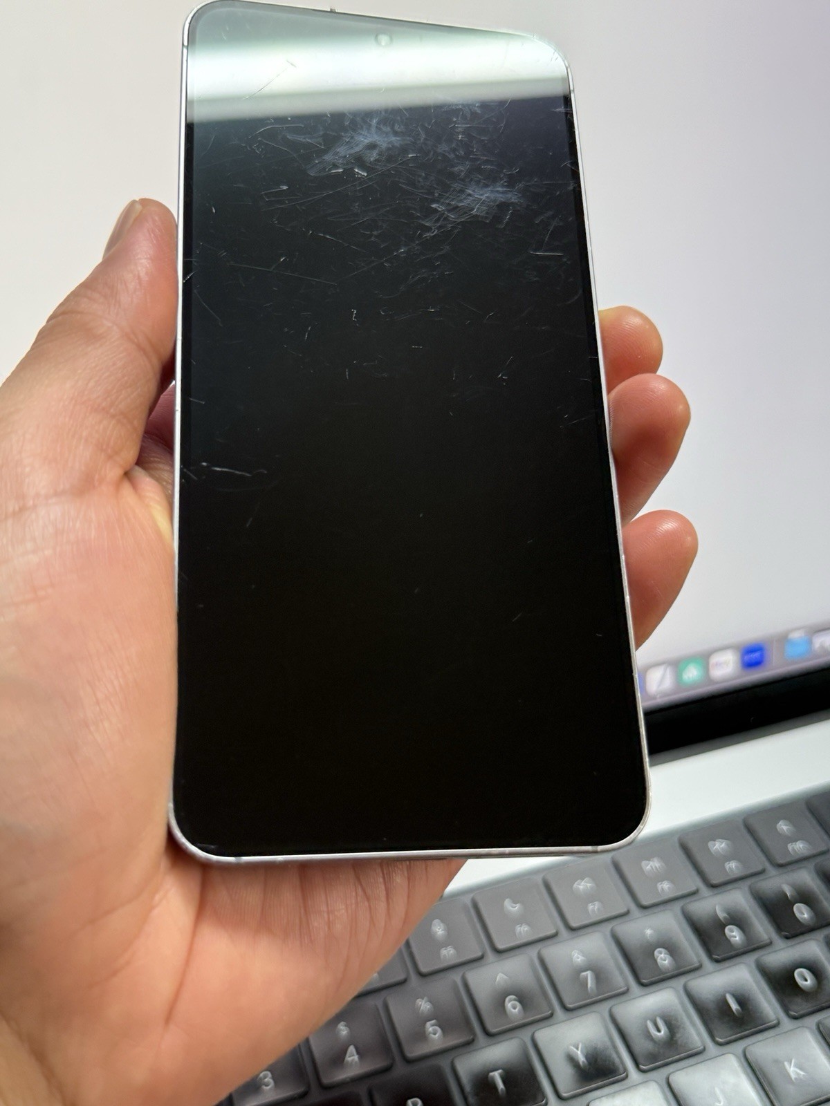 Samsung Galaxy S25 Silver Shadow 128GB T-Mobile (Scratches) #23973