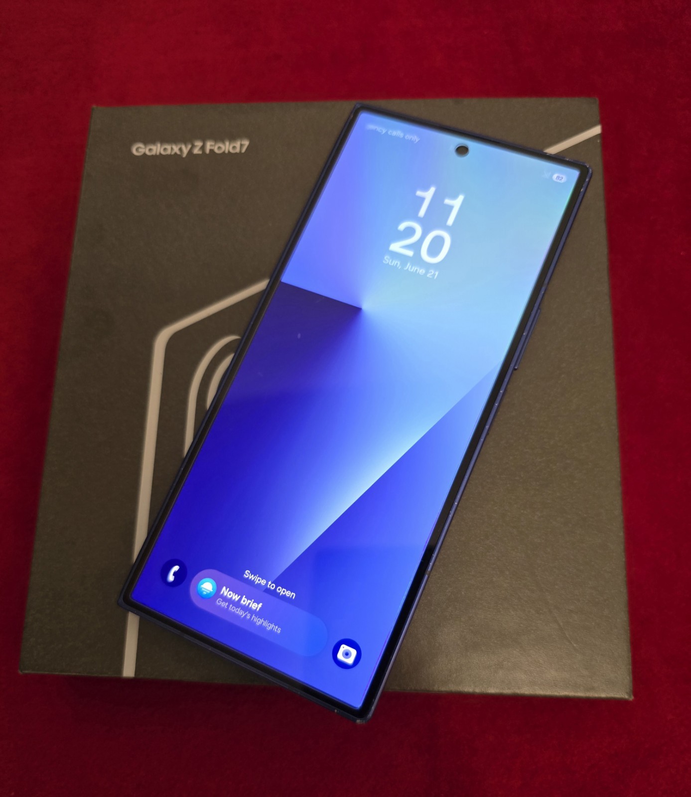 Verizon Samsung Galaxy Z Fold7 256GB Blue SM-F966U Verizon Network Only Fold 7