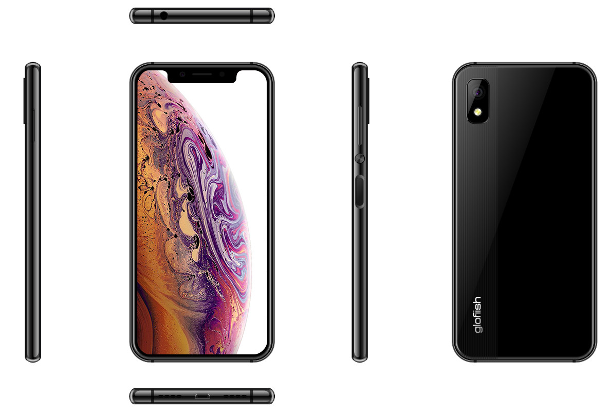 smartphone glofiish Notch screen 5.85″ Android 8.1, facelock, fingerprint, 2SIM