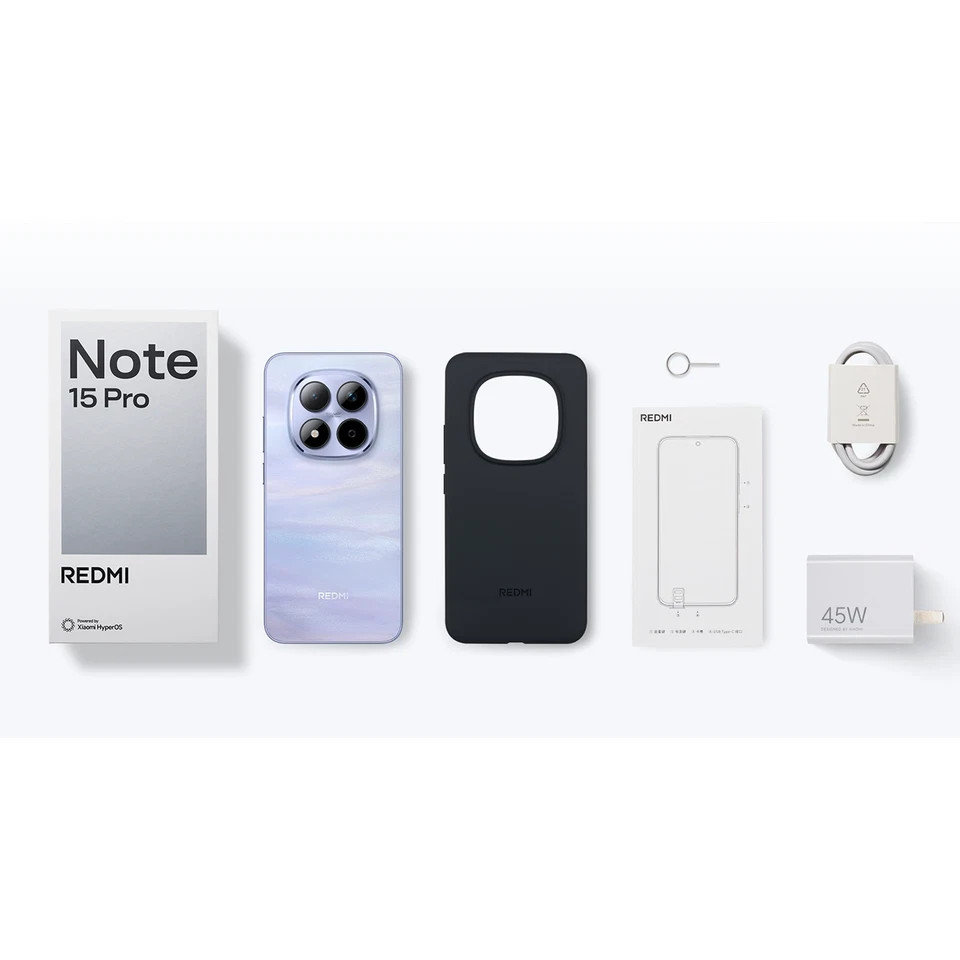 Original 6.83” Xiaomi Redmi Note 15 Pro 5G Phone 7000mAh NFC OTA English Unlock