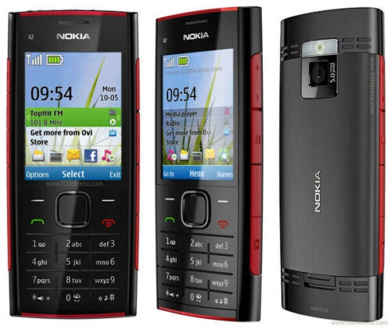Nokia X2-00 GSM 2.2Inches 5MP Bluetooth FM JAVA Unlocked CellPhone
