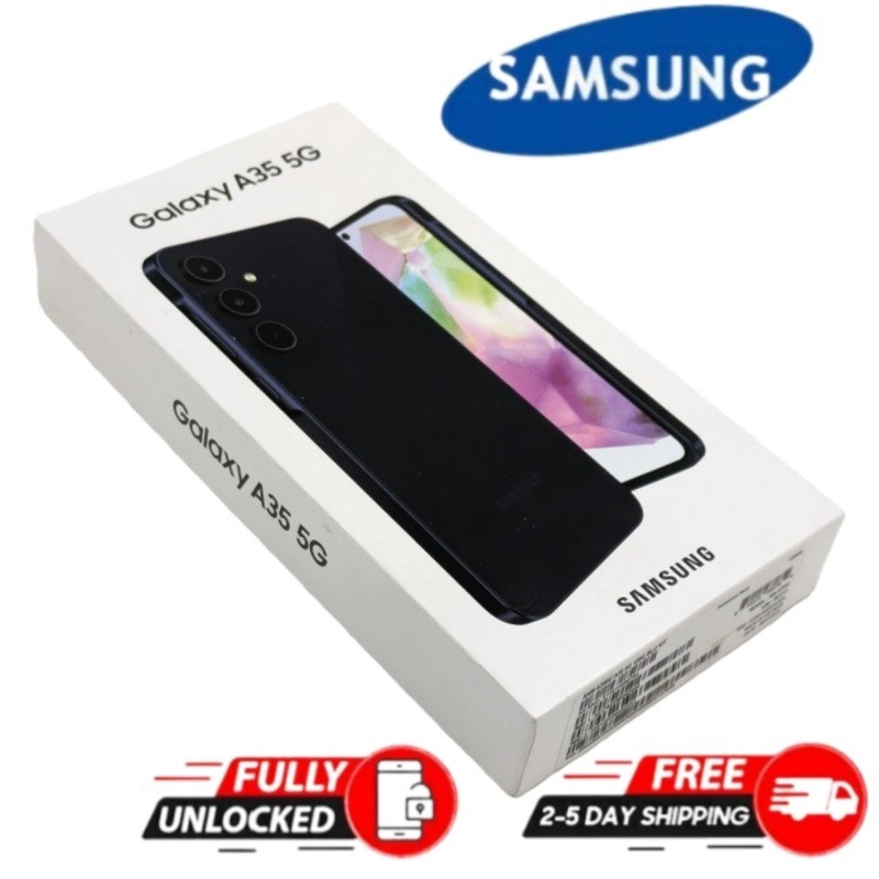 Brand New Samsung Galaxy SM-A356U A35 5G 128GB GSM CDMA – Awesome Navy US Model