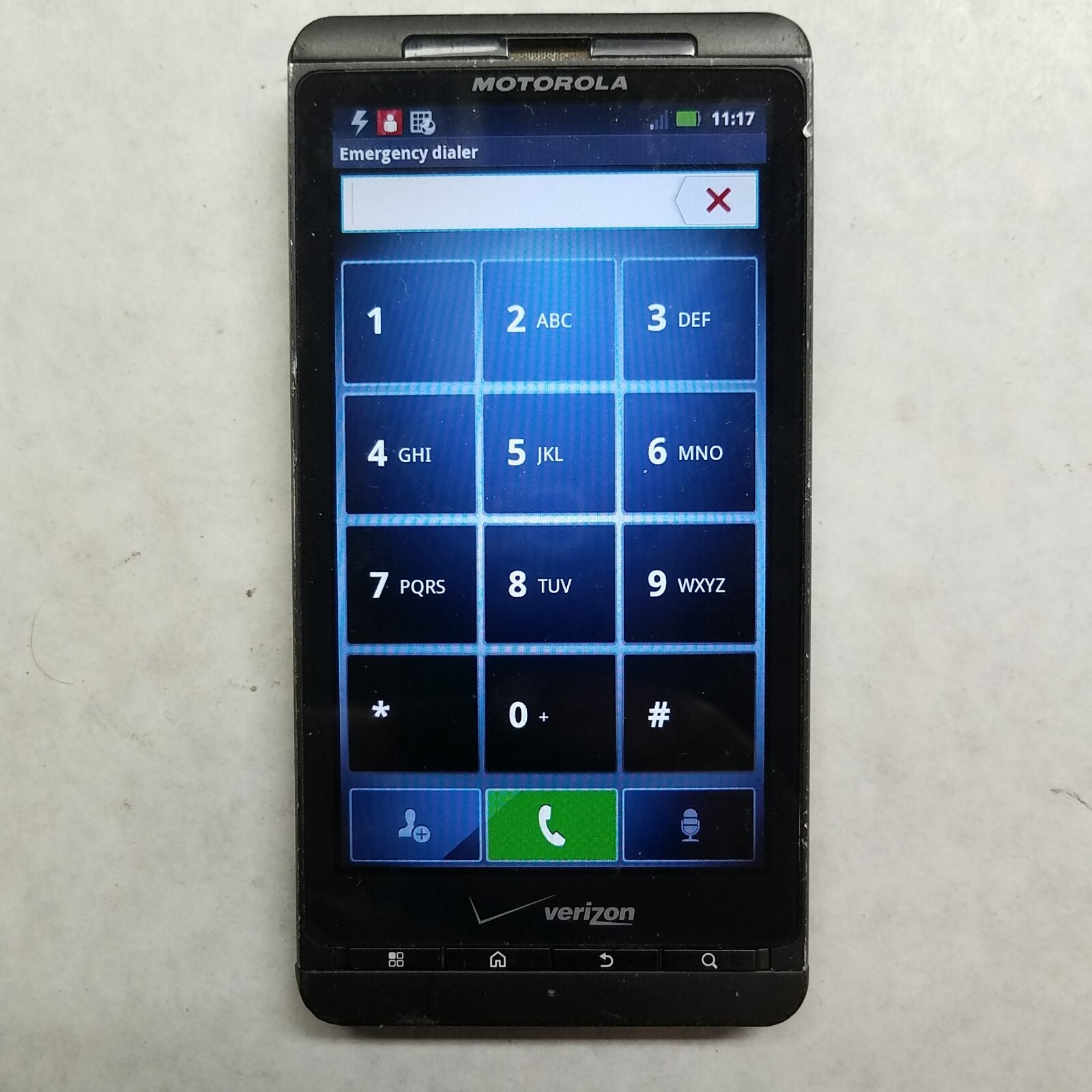 Motorola MB870 Black Verizon Smartphone – Battery not included