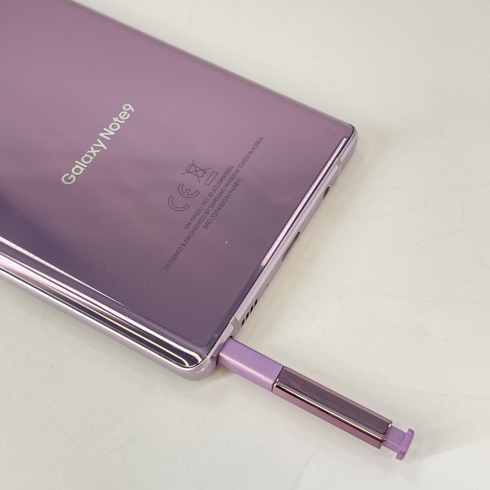 Samsung Galaxy Note 9 Lavender Purple 128GB AT&T – Good w/ Heavy Burn In