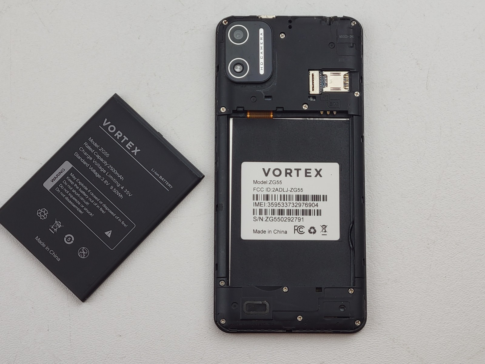 (B-GRADE) VORTEX ZG55 – 32GB – Green (CARRIER UNKNOWN) Android Smartphone