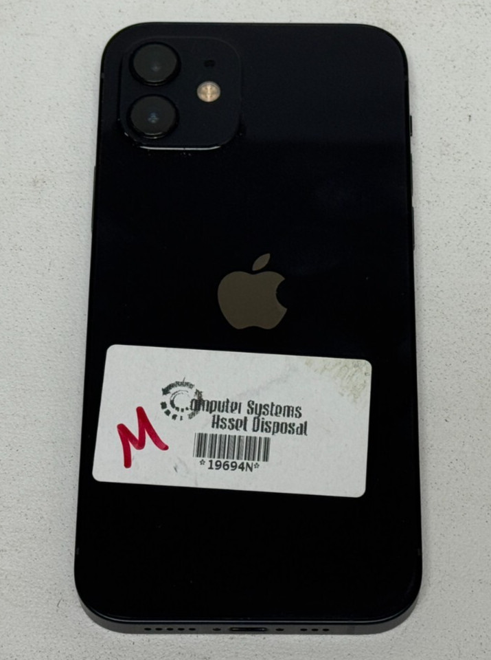 Apple iPhone 12 (A2172 – 64GB – AT&T – Black – iOS 18 – MGEF43LL/A)