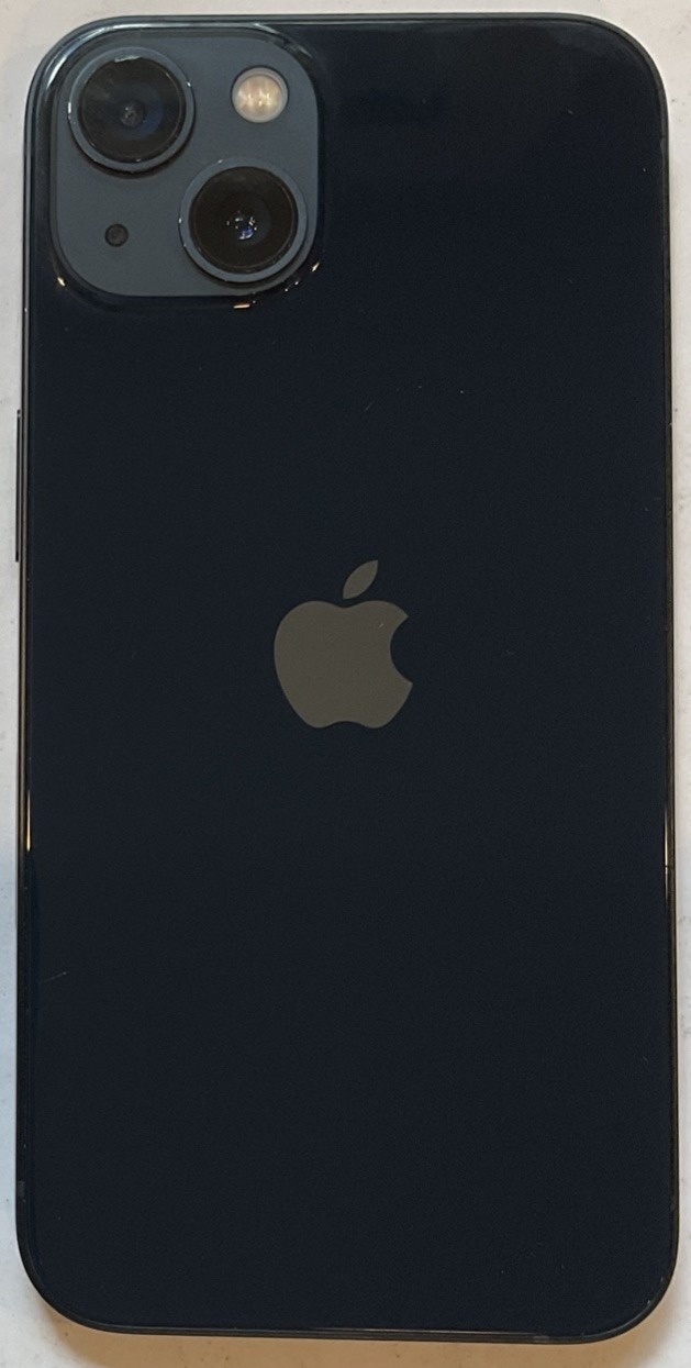 TESTED USED GSM UNLOCKED MIDNIGHT iPhone 13, 128GB A2482 MLA23LL/A 91% BATTERY.