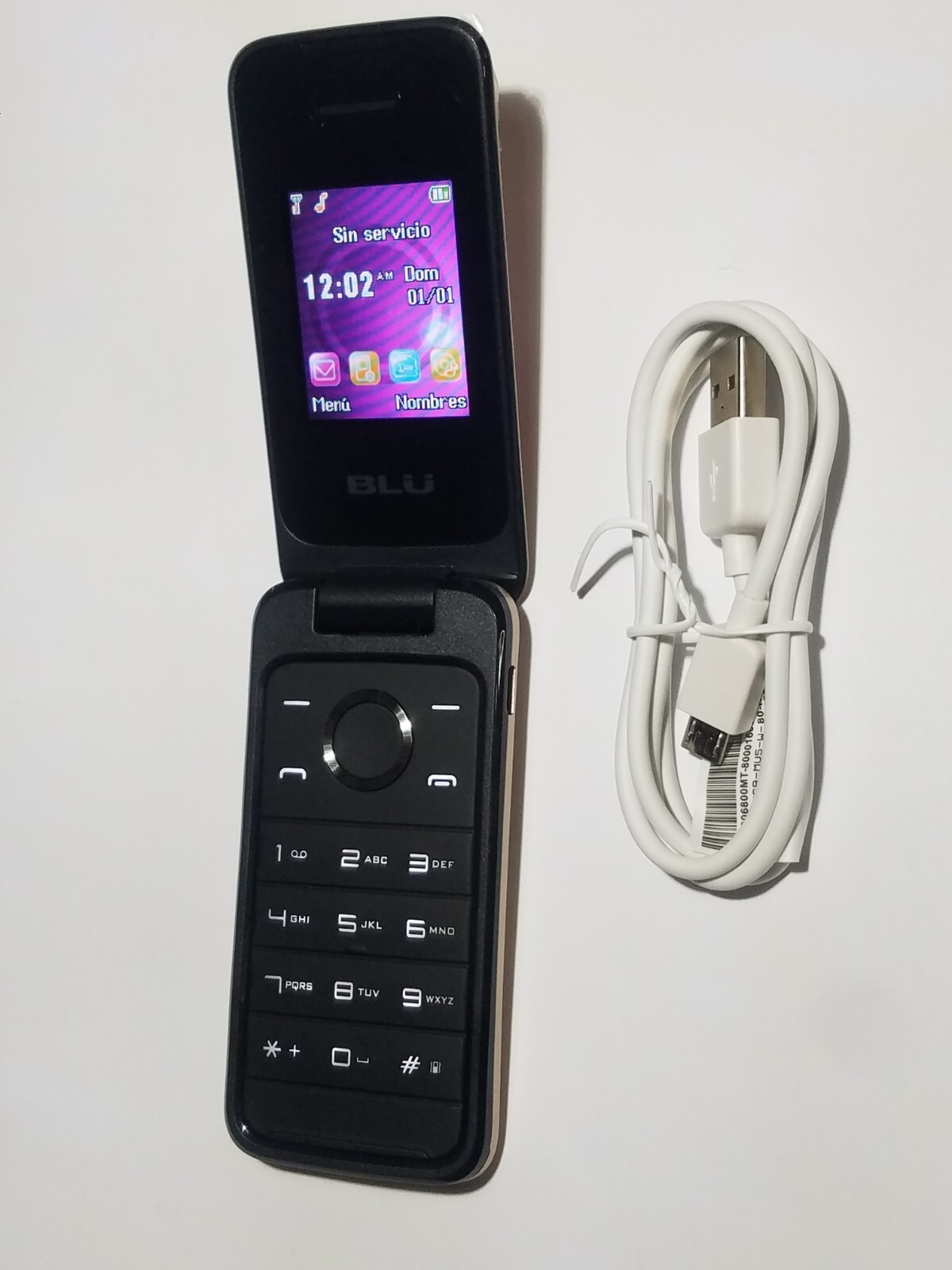 Rare Worldwide BLU Diva Flex 3G Dual Sim GSM QUAD Band Small Flip Cell Phone