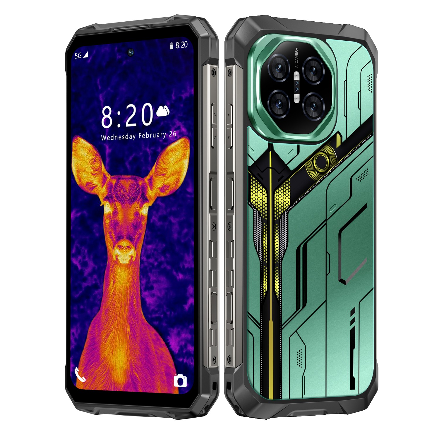 GAMAKOO R26 Ultra 12GB+256G Unlocked Dual Sim 5G Rugged Smartphone 10000mAh