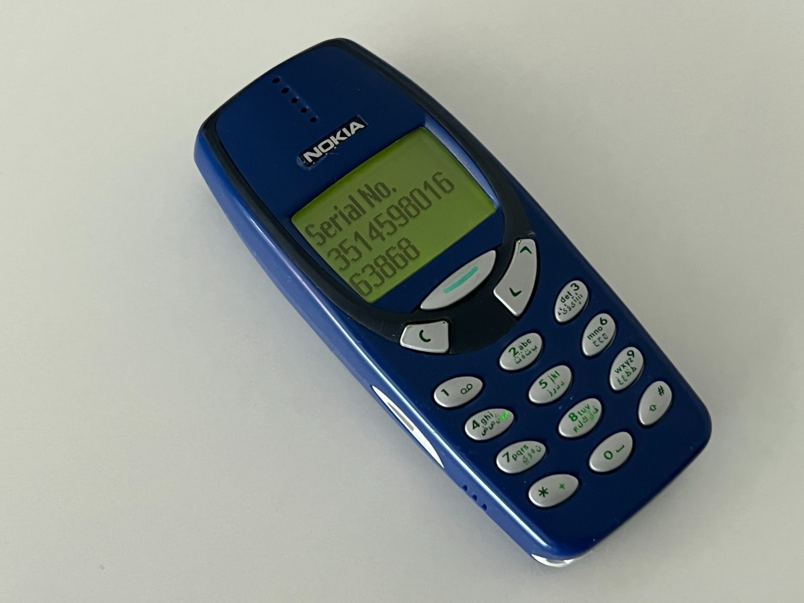 Retro Nokia 3310 Pepsi Blue (Unlocked) Cellular Phone