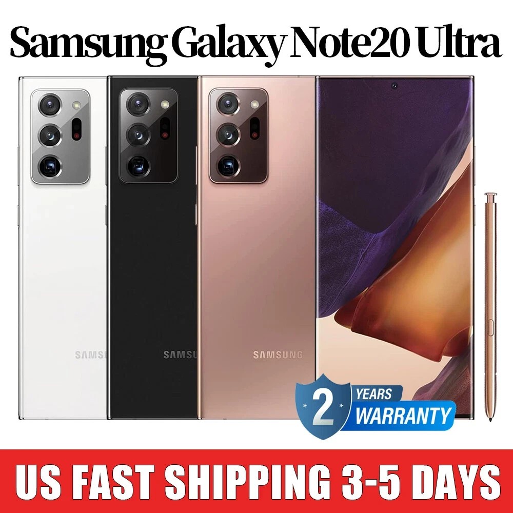 Samsung Note20 Ultra & Note10+ Plus New In Box Unlocked 2 Year Service Warranty