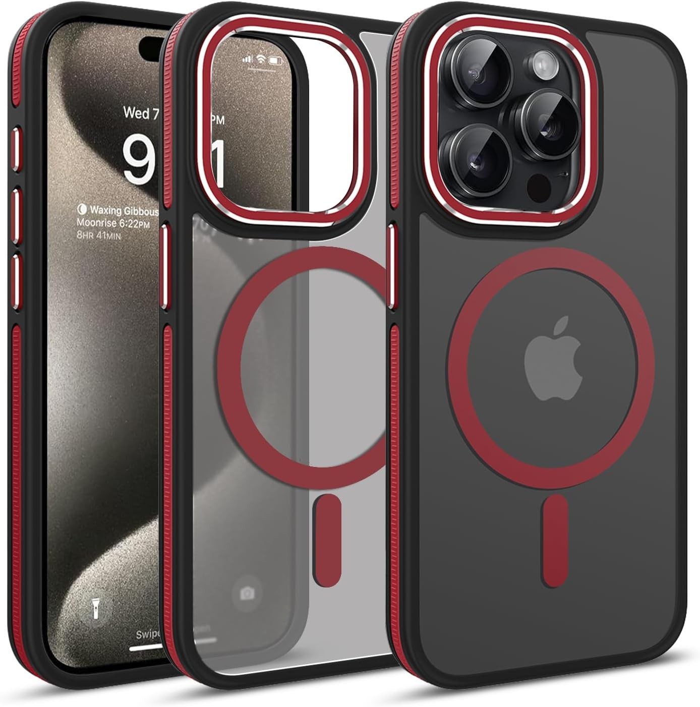 iPhone 14 Pro Max Case Translucent Matte Back Slim Magnetic Case for iPhone 14 P