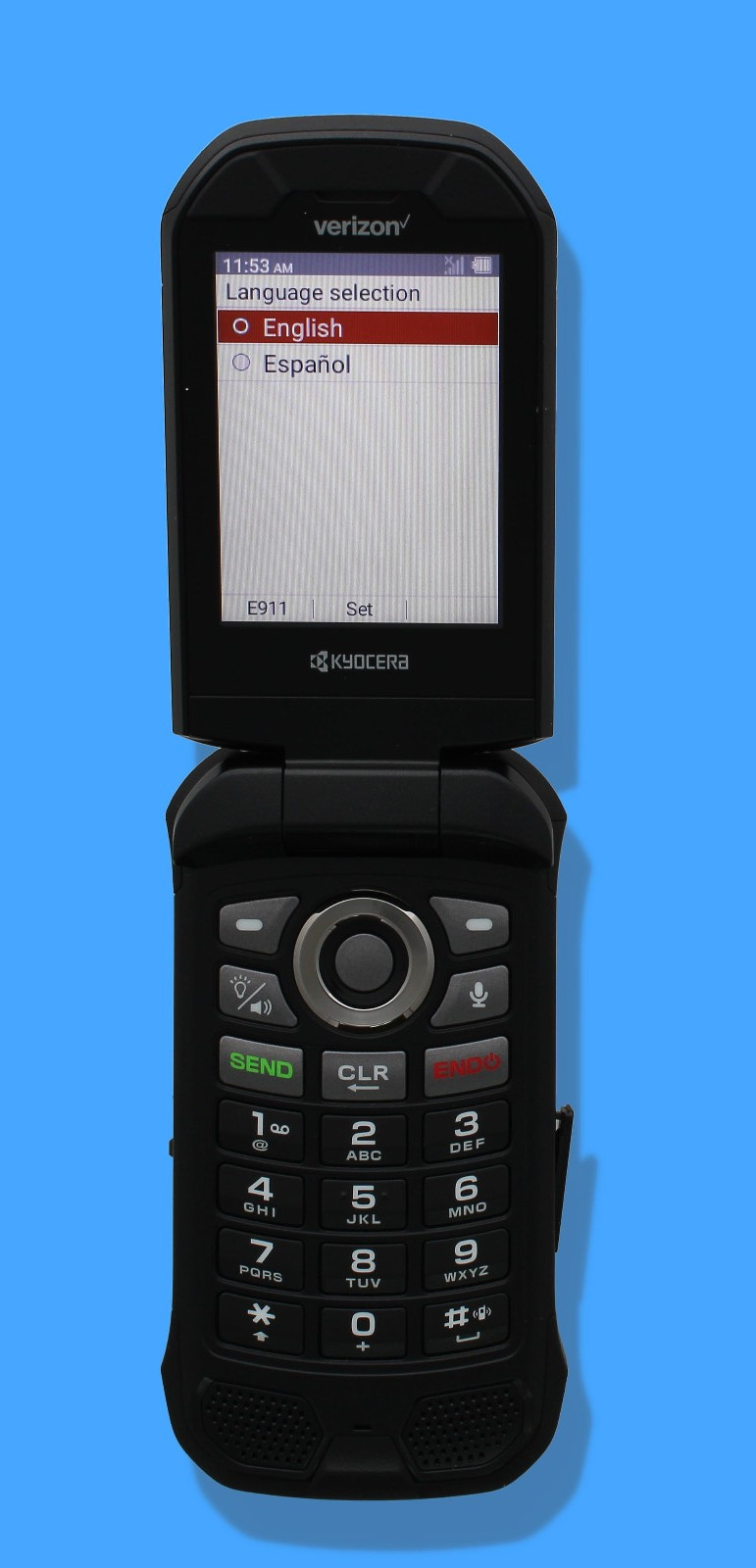 VERIZON KYOCERA DURAXV EXTREME + E4811NC NO CAMERA FLIP PHONE RUGGED BLACK