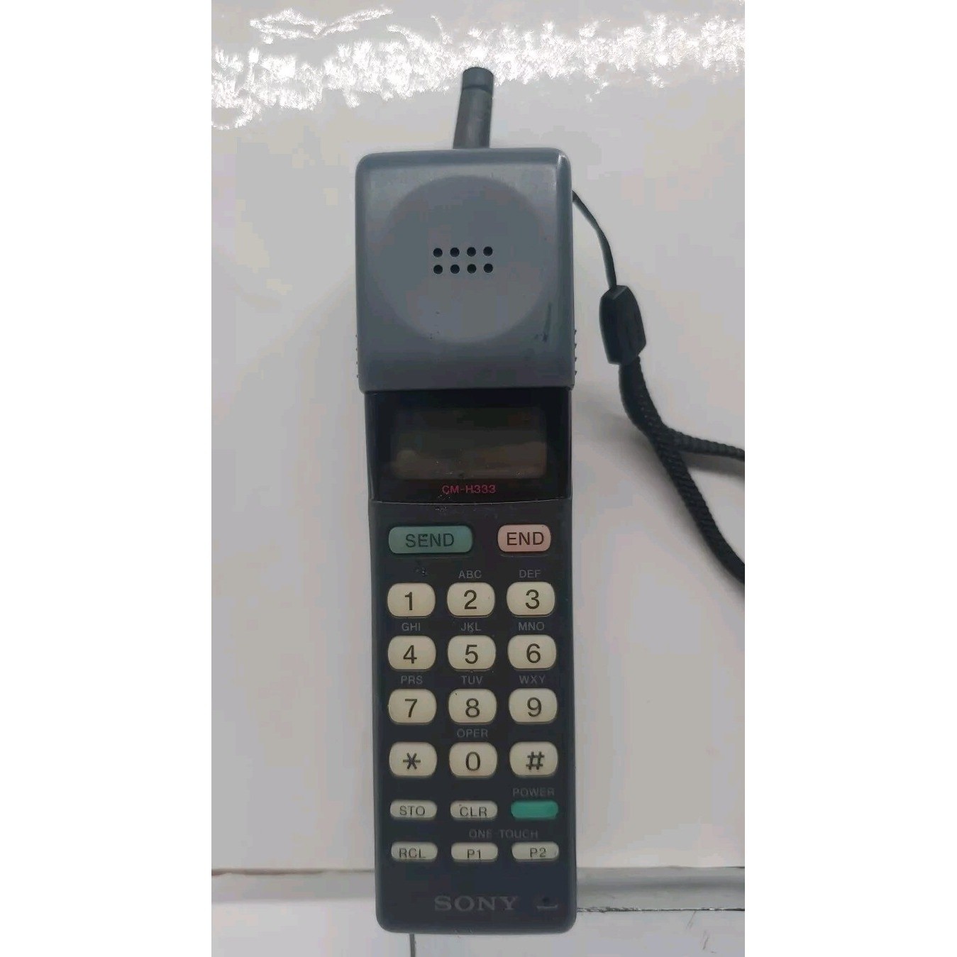 Sony CM-H333 Mars Bar Vintage Cell Phone 1992 Mobile Brick Phone Prop Untested