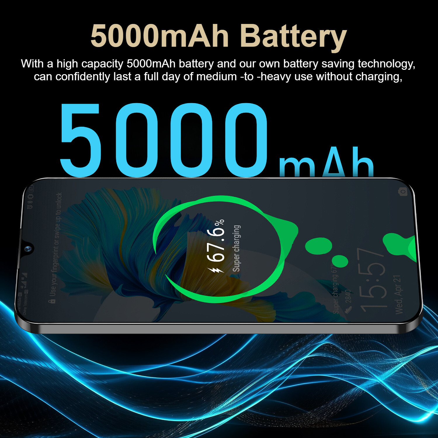 Pova 5 Pro Smartphone Android 6.8” Unlocked 4+64GB 5000mAh 12+24MP Dual Camera
