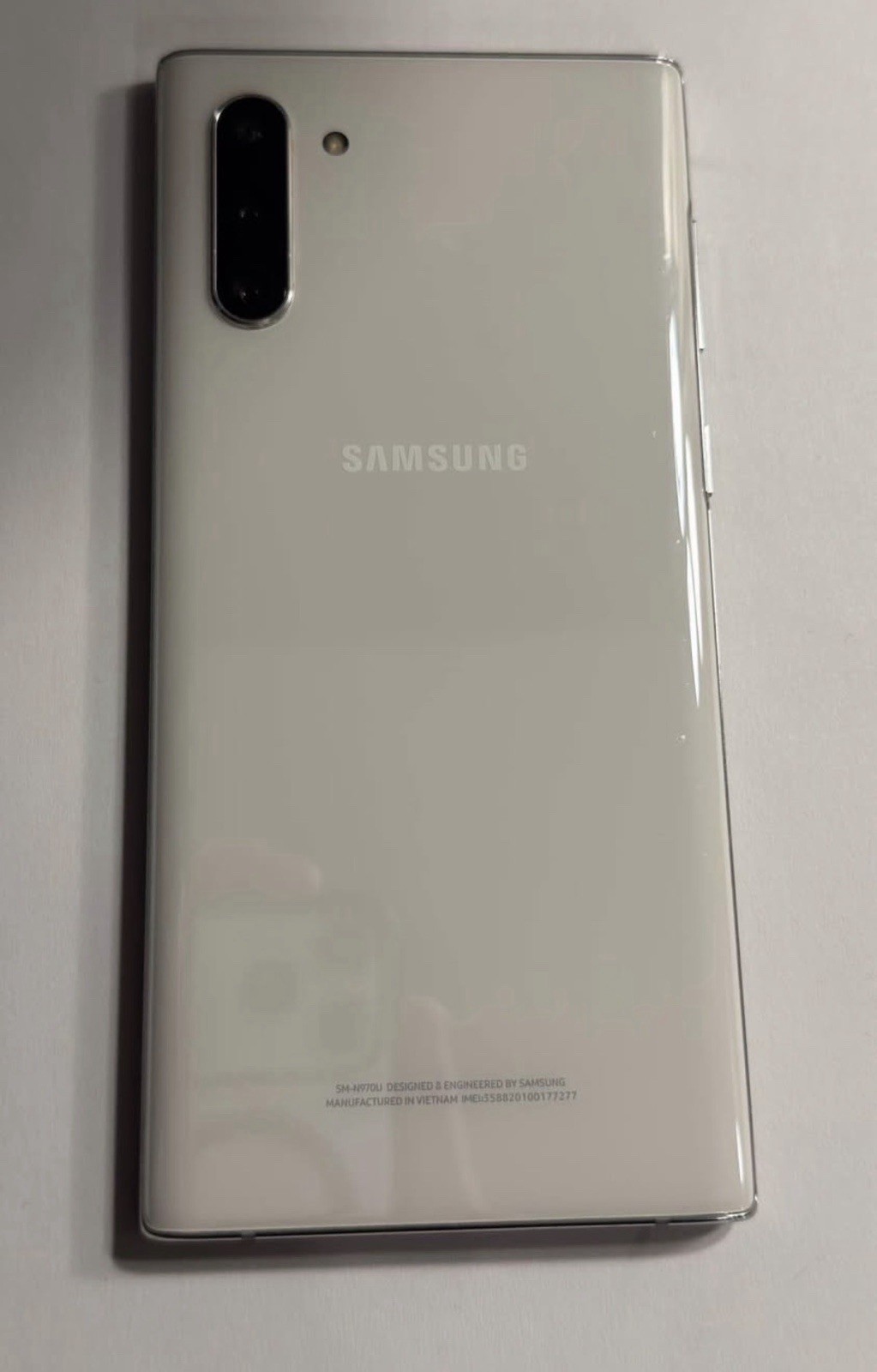 Samsung Galaxy Note10 256GB (T-Mobile Unlocked) – Aura White – As Is