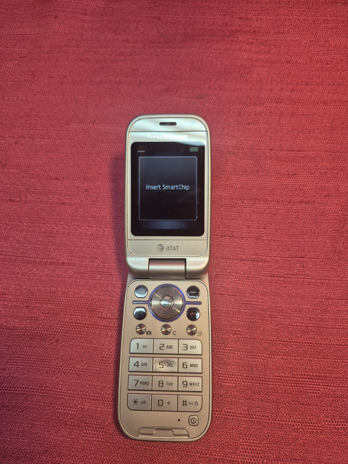 Sony Ericsson Z750a AT&T Flip Phone Purple TESTED Working