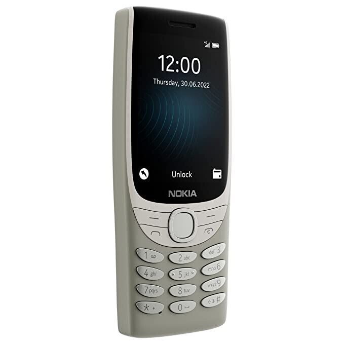 Nokia 8210 4G 2022 Dual Sim Unlocked Cell Phone 1450 mAh Big Buttons FM Radio