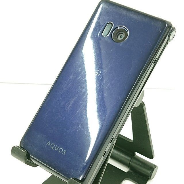 Sharp Aquos Mobile Sh-01J Docomo Blue Black Main Body C20413 Japanese Flip phone
