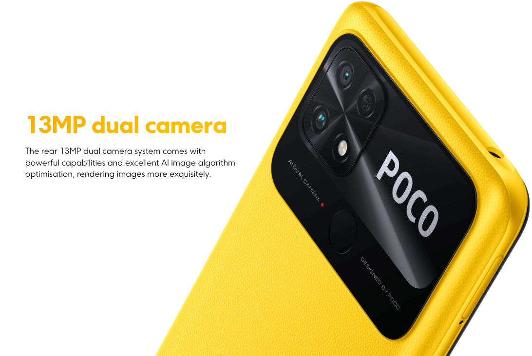 Xiaomi POCO C40 4G LTE Coral Green – 4GB RAM – 64GB ROM – Global Version – NEW