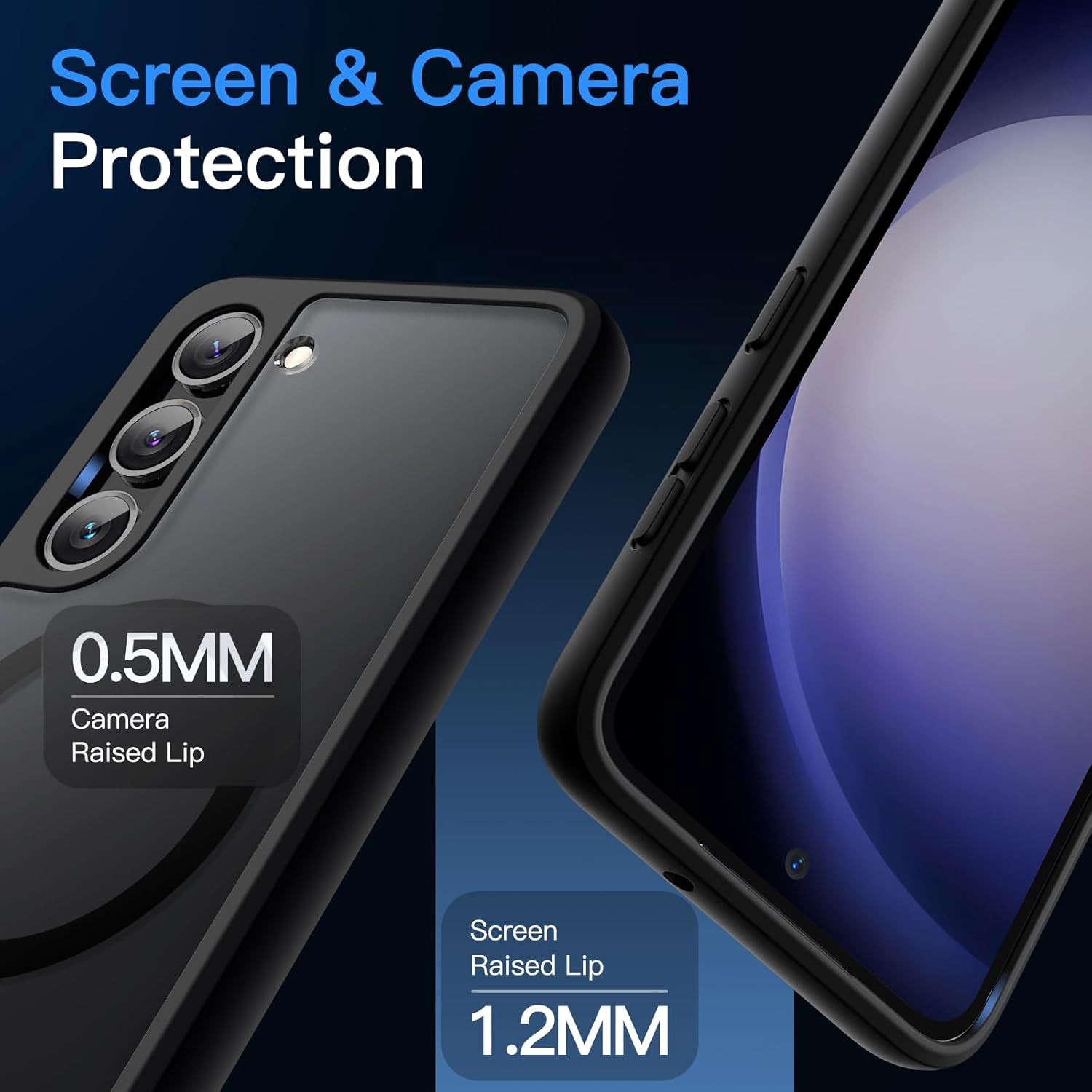 Magnetic Case for Samsung Galaxy S23+ / S23 Plus 5G 6.6-Inch, Shockproof Cover