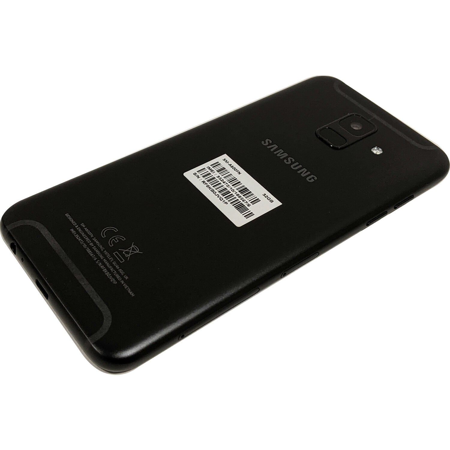 Samsung Galaxy A6 (2018) SM-A600F Dual-SIM 32GB Black Factory Unlocked 4G GSM
