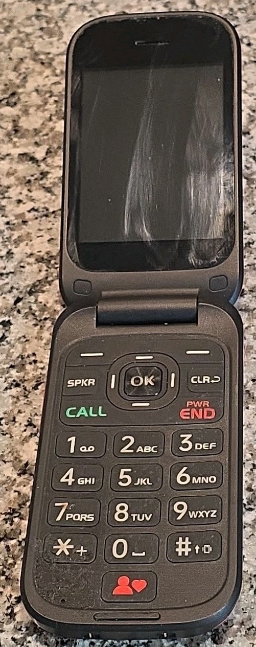 IRIS EASY FLIP, SH3320, 4G-LTE, E-Sim, Consumer Cellular, Prepaid, Senior, Big