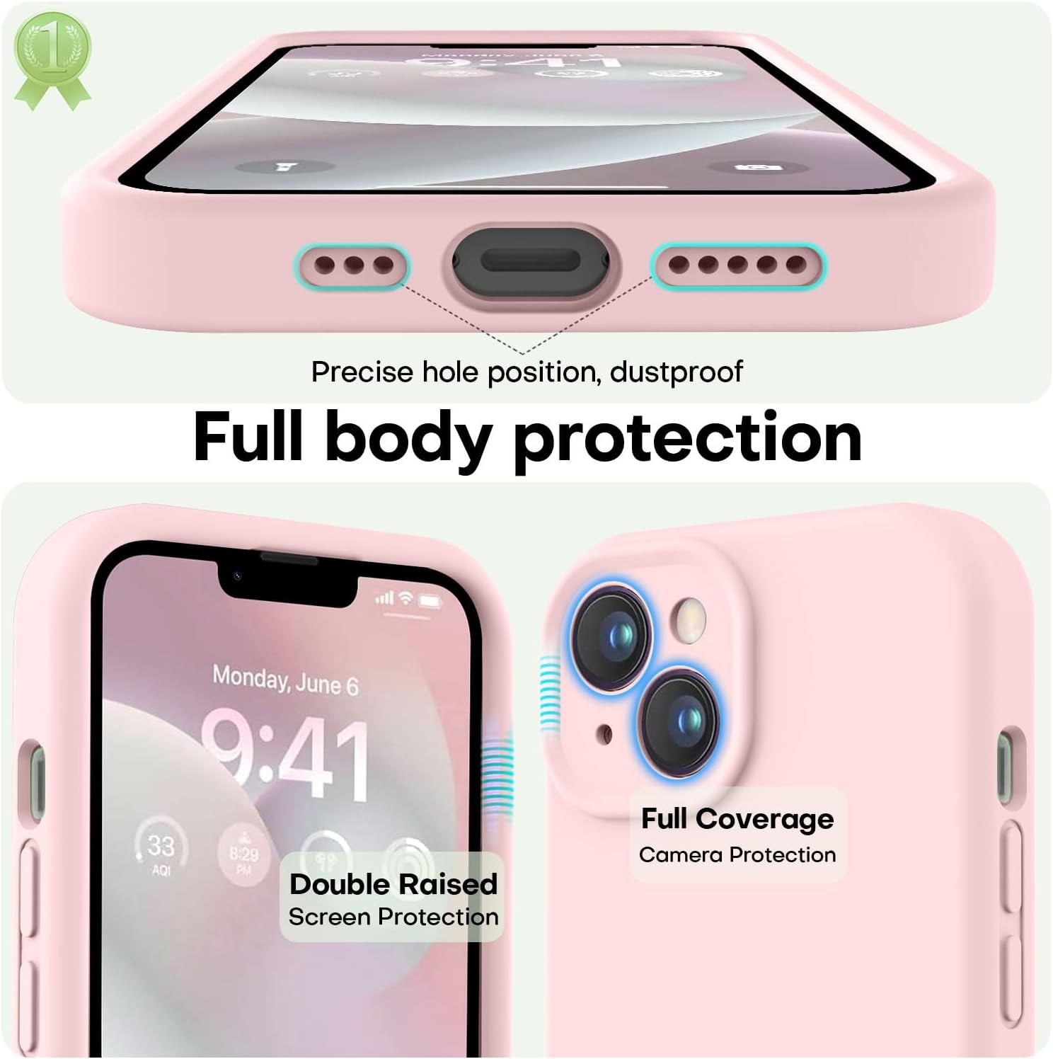 Premium Shockproof Silicone Case for iPhone 14 – Protective Phone Cover