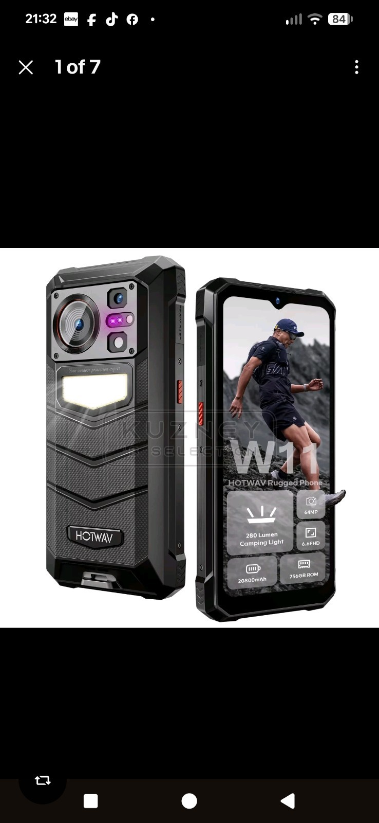 HOTWAV W11 Rugged Smartphone 20800mAh 12GB+256GB Unlocked – Perfect for Delivery