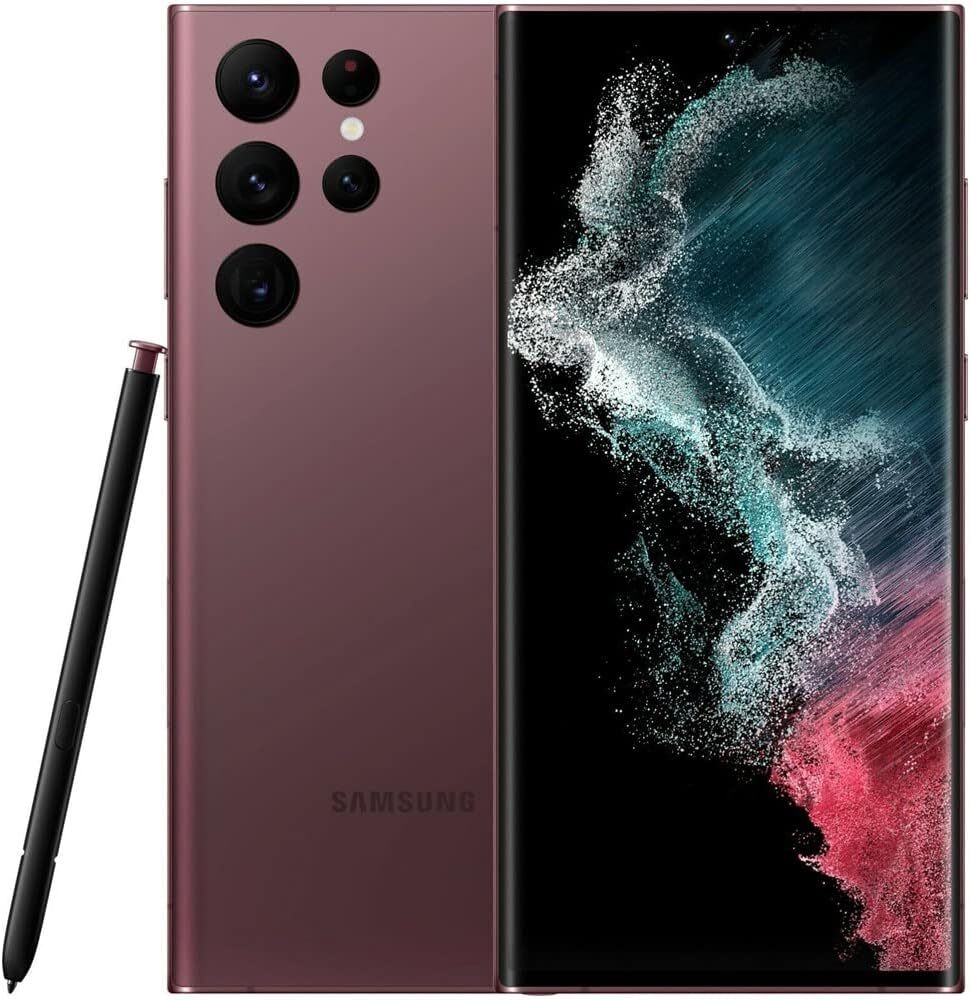 New Samsung Galaxy S22 Ultra 5G SM-S908U 256GB 12GB Factory Unlocked ❖Sealed❖