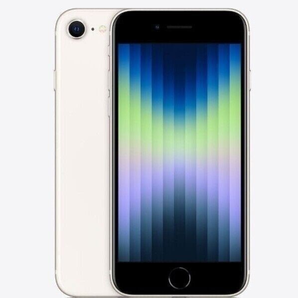 Apple iPhone SE 3rd Gen (2022) White A2595 5G 64GB Factory Unlocked All Carriers
