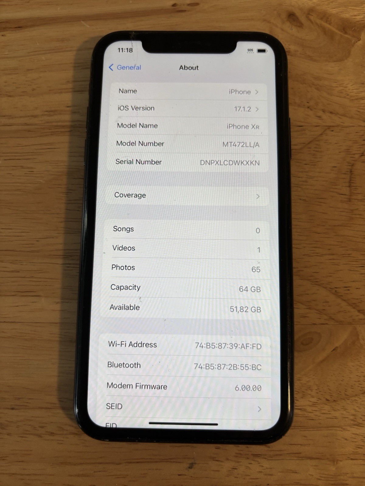 Apple iPhone XR – 64GB – Black (Unlocked) – Read Description⁠