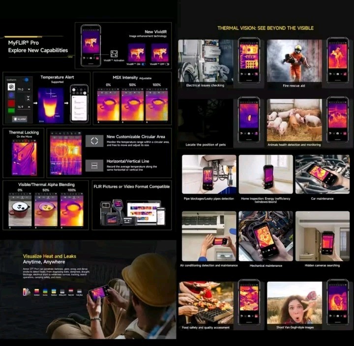 Ulefone Armor 27T PRO+ 5G Rugged Phone Thermal Imaging 24G/256G Night VN 10600mA